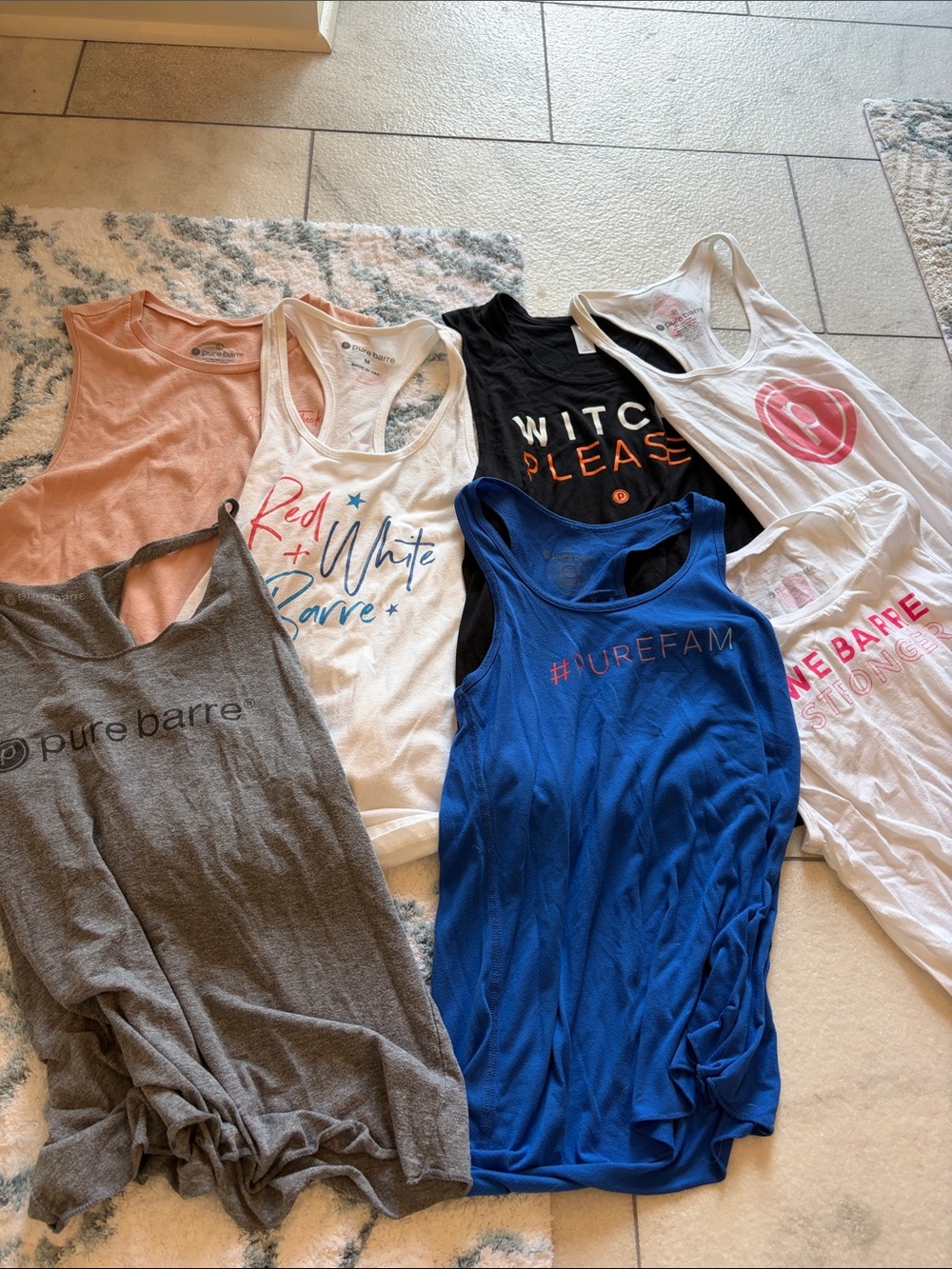 Pure Barre tanks S, M, L
